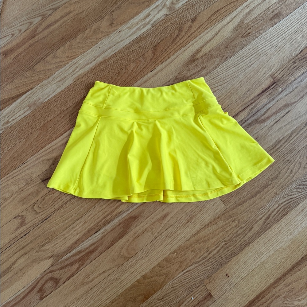 BPassionit tennis skirt yellow skirt with shorts